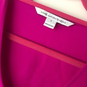 Diane Von Furstenberg fuschia top